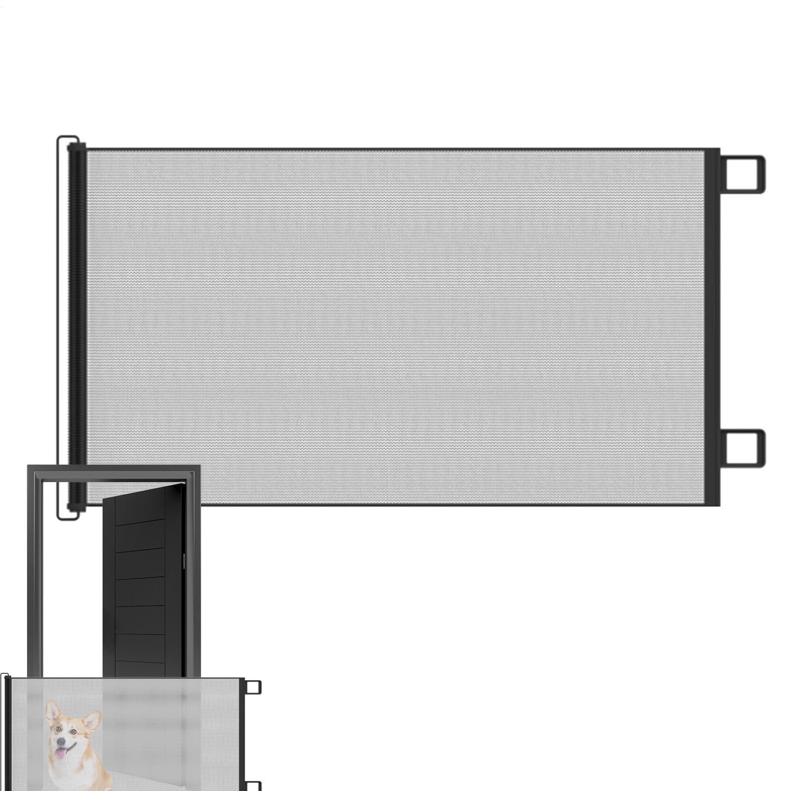 Retractable Gate Indoor Retractable Pet Gates for Dogs
