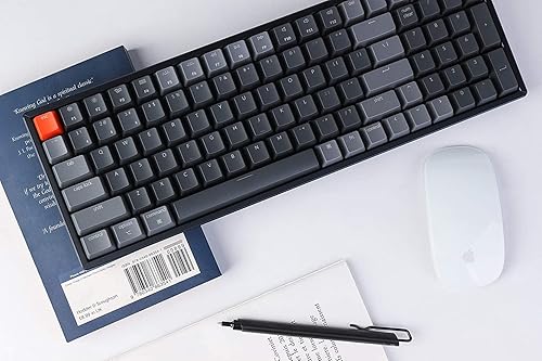 Miniatura 4 de Keychron Teclado mecánico inalámbrico Bluetooth K4 RGB retroiluminación LED compacto intercambiable en caliente 100 teclas teclado de computadora