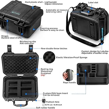 Amazon | Lekufee Gopro Hero 12 防水ハードケース - Gopro Hero