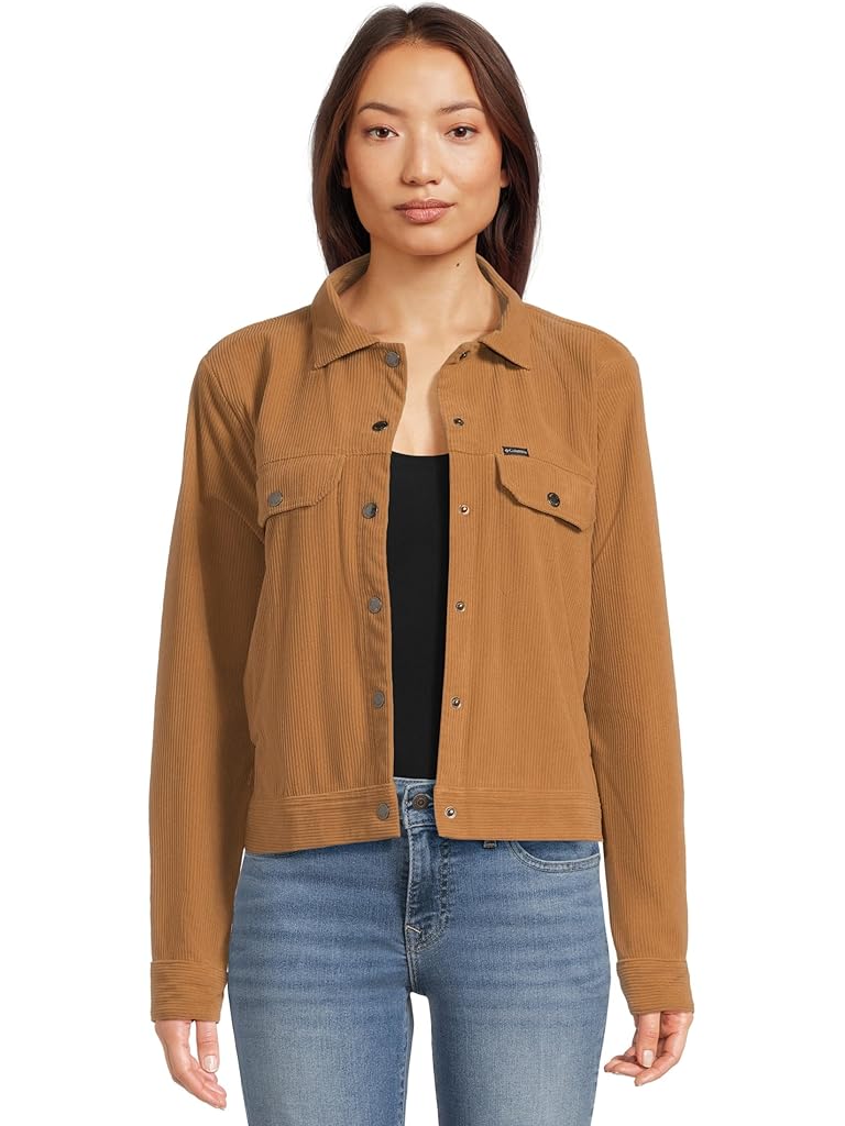 Brown Columbia Blue Point Creek Short Corduroy Shirt Jacket