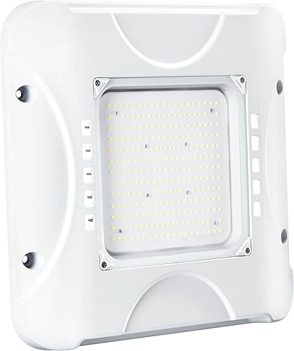 Parmida - Luz LED para toldo, 150 W, 0-10 V regulable, 100-277 VAC, IP65 impermeable, ETL, luz de tienda, 5700 K, 16.5 x 16.5 pulgadas, gasolinera,