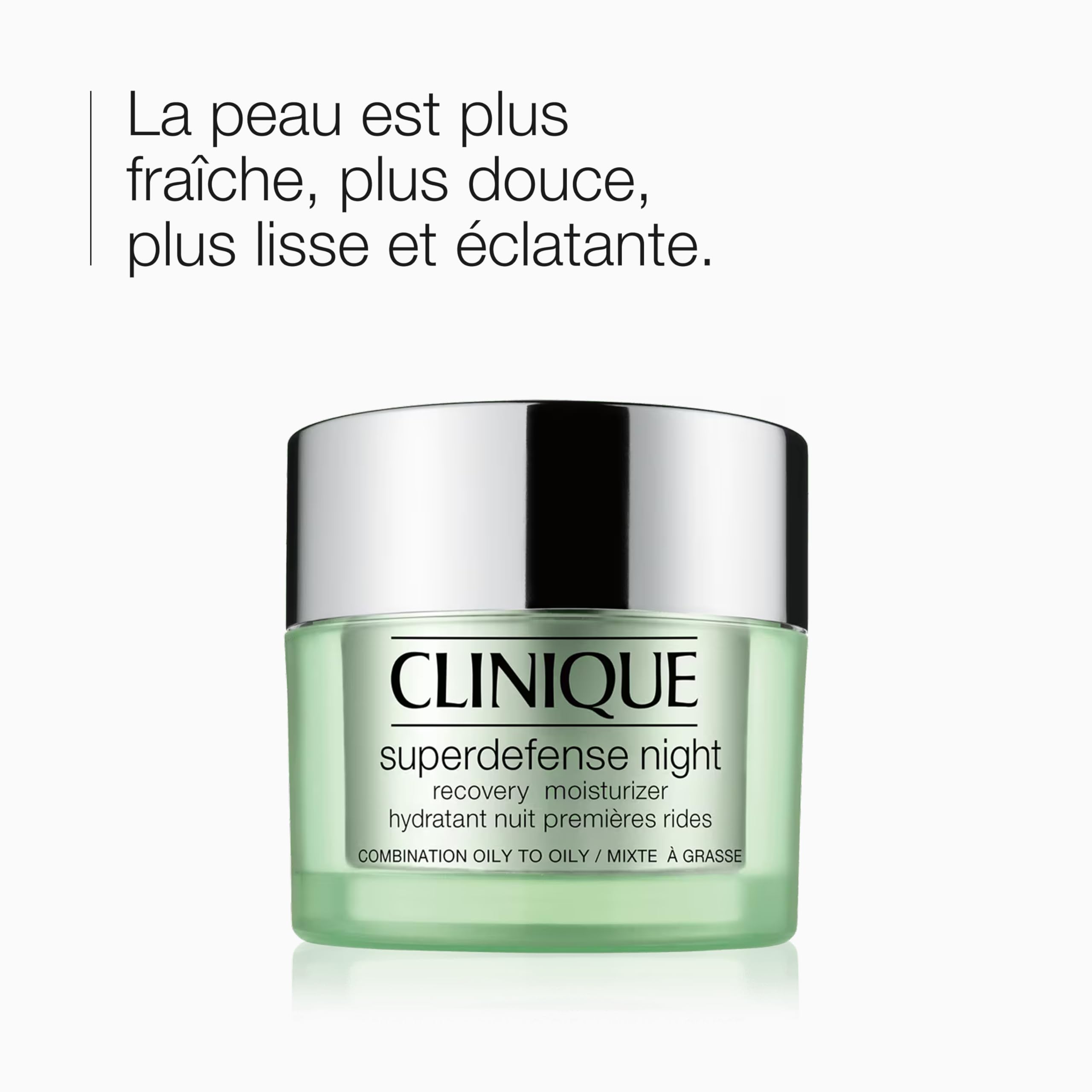 Clinique Superdefense Soin Hydratant Réparateur Nuit, Hydratante et Raffermissante Pour tous types de peaux