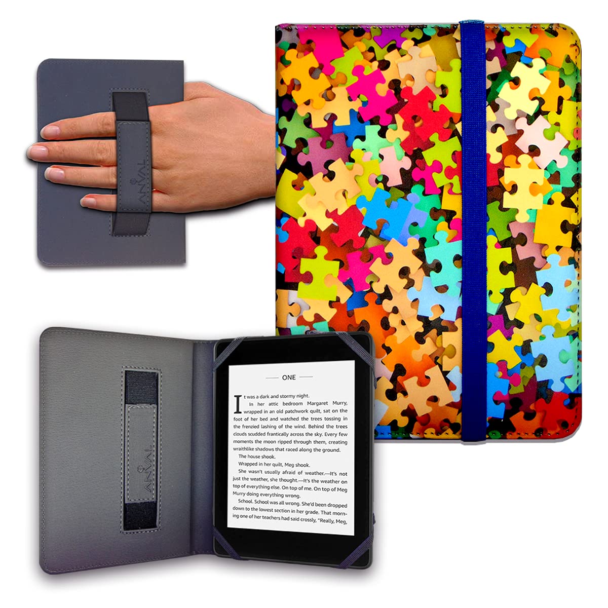Funda para Libro electrónico eReader eBook de 6 Pulgadas - Kobo, Woxter, Tagus, BQ, Energy, SPC, Inves, Papyre, Wolder, Nolim - 6" Universal - elástico (173) — view 7