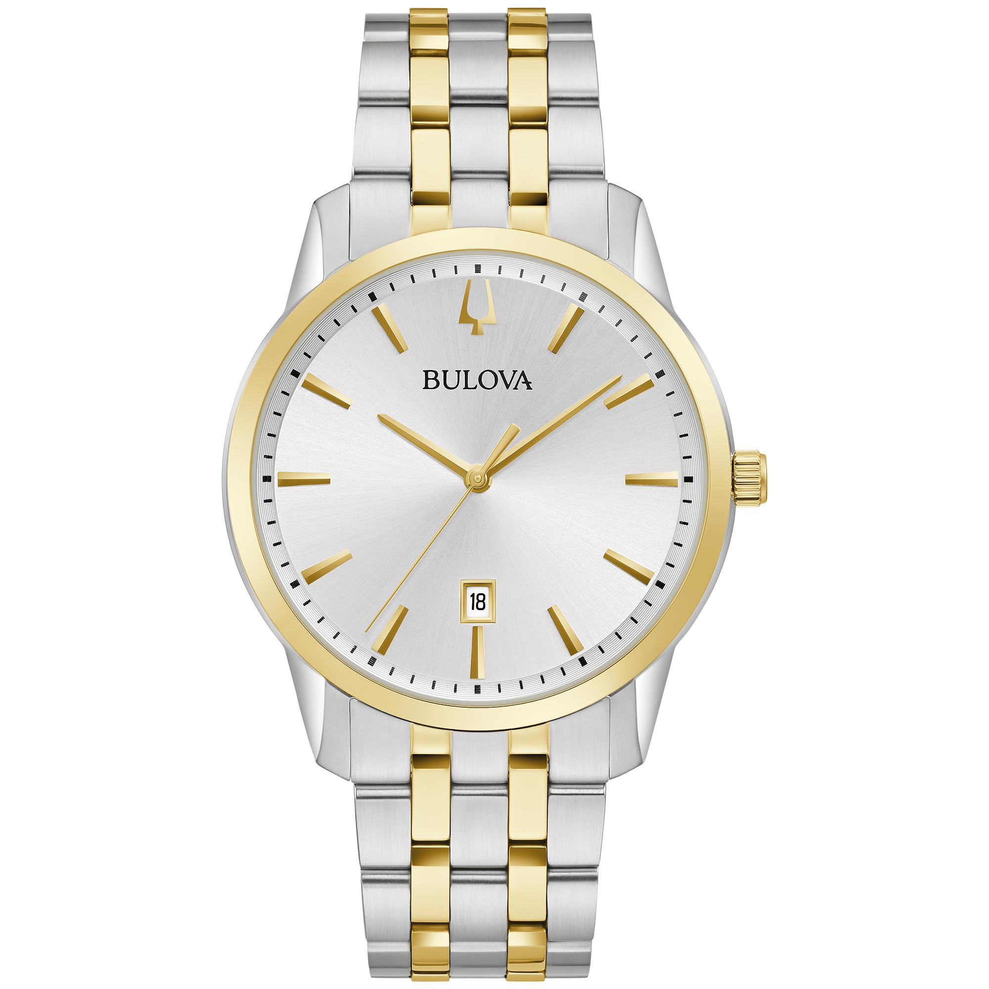 Bulova Men's Classic Sutton 3-Hand Calendar Date Quartz Watch, 40mm