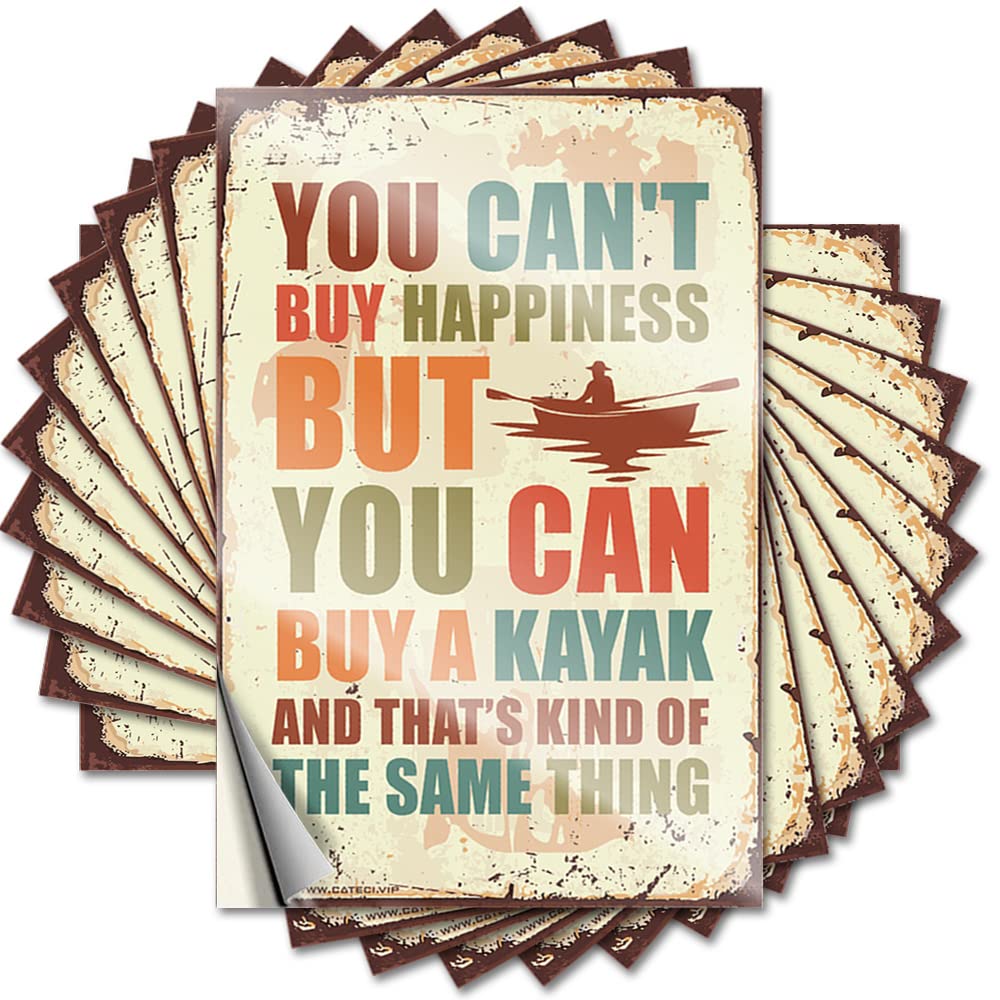 Western, Stickers Tumbler You Can't Buy Happiness But You Can Buy A Kayak | Mom Vintage Room Decor Aesthetic(12X18CM)