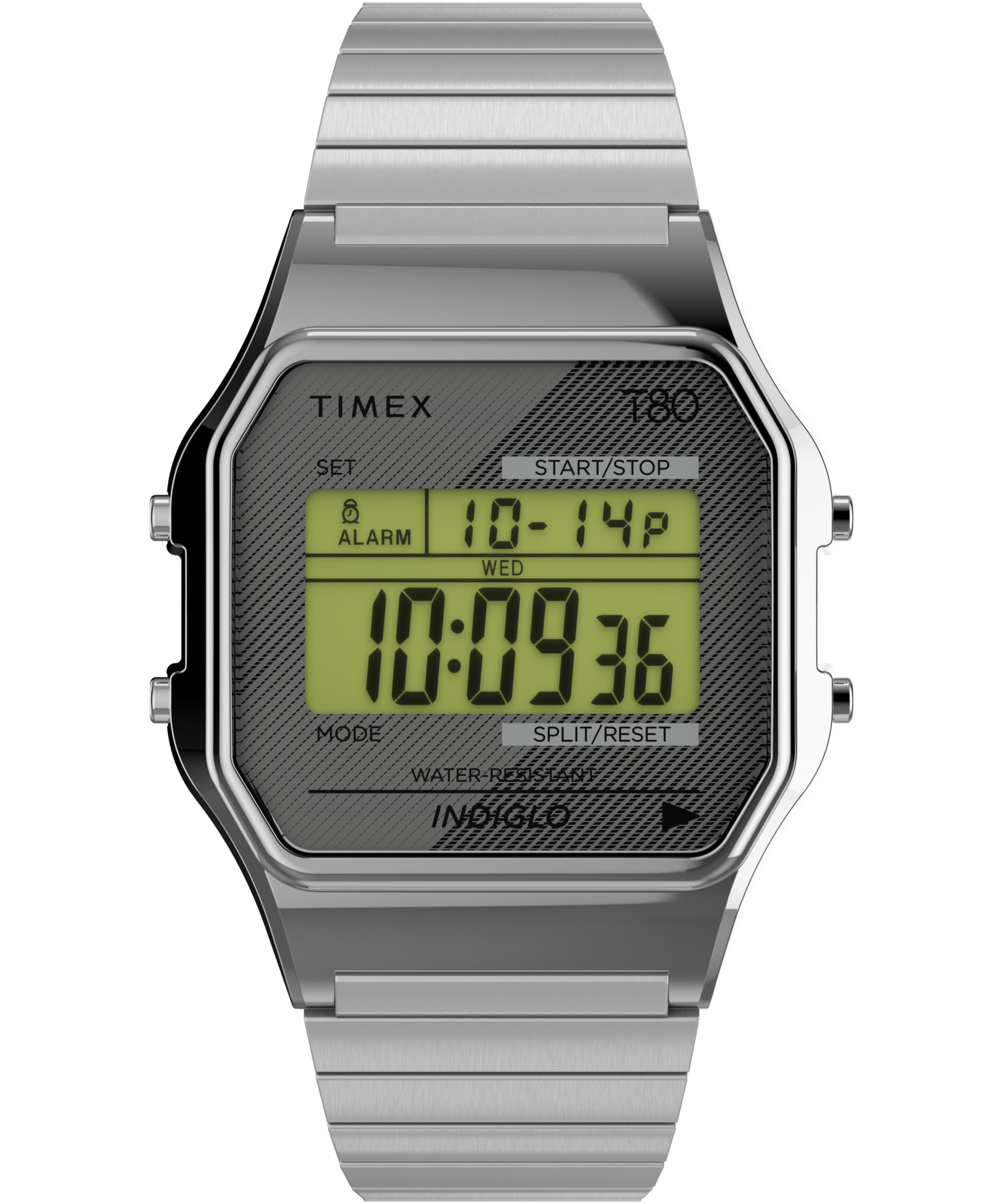 Amazon | Timex T80 34mm 腕時計 One Size Silver Expansion | 腕時計