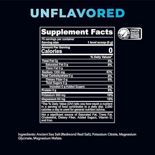 Miniatura 3 de REDMOND Mezcla de electrolitos en polvo de hidratación Re-Lyte (sin sabor)