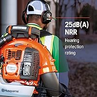 Vista 4 de Husqvarna Professional Headband Hearing Protectors 25dB(A) NRR, Lightweight Ear Protectors with Padded Headband and Clamshell Design for Hearing