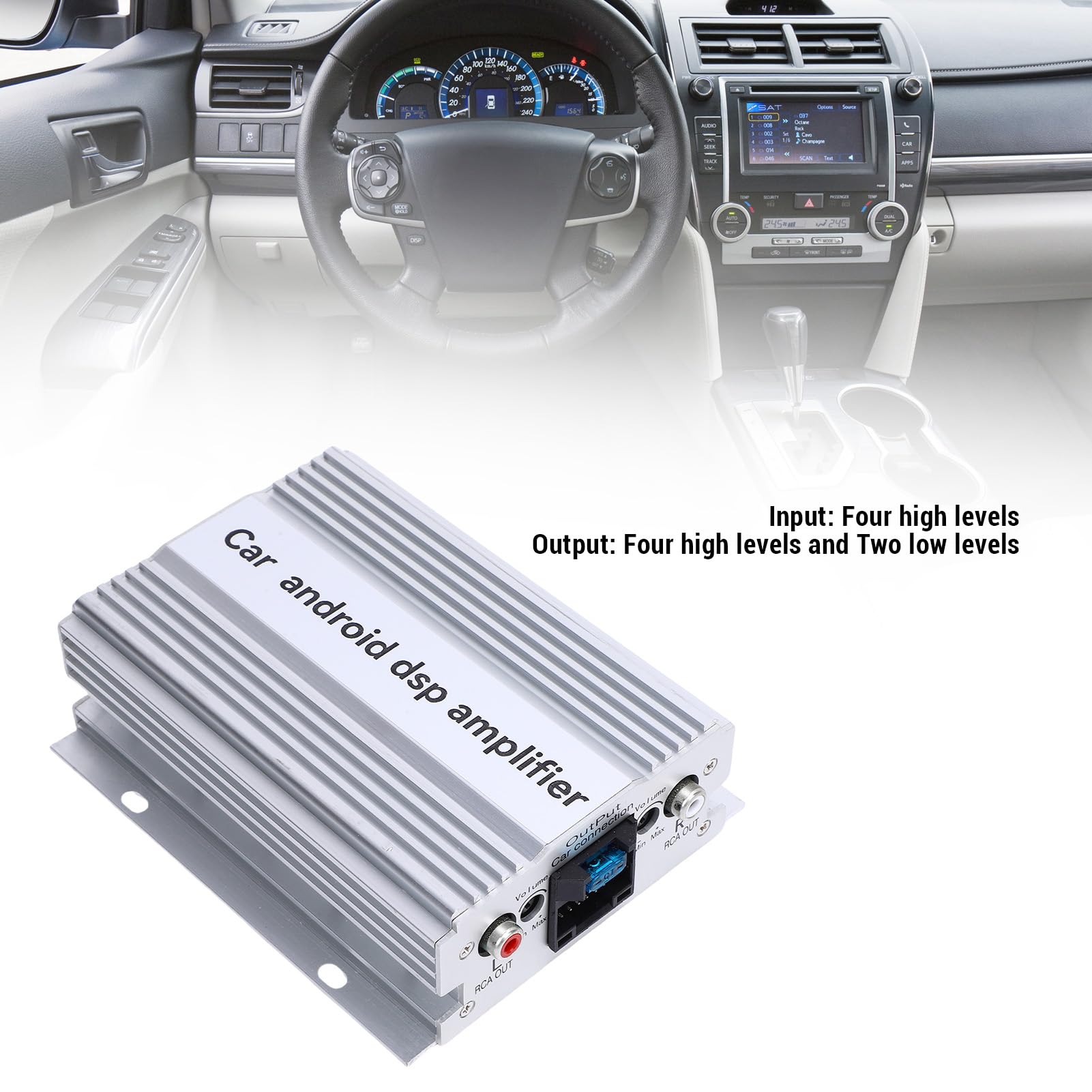 Amplificateur de Voiture 4 Canaux de Haut Niveau AB Classe DSP Amplificateur Sonore pour le Subwoofer en Voiture