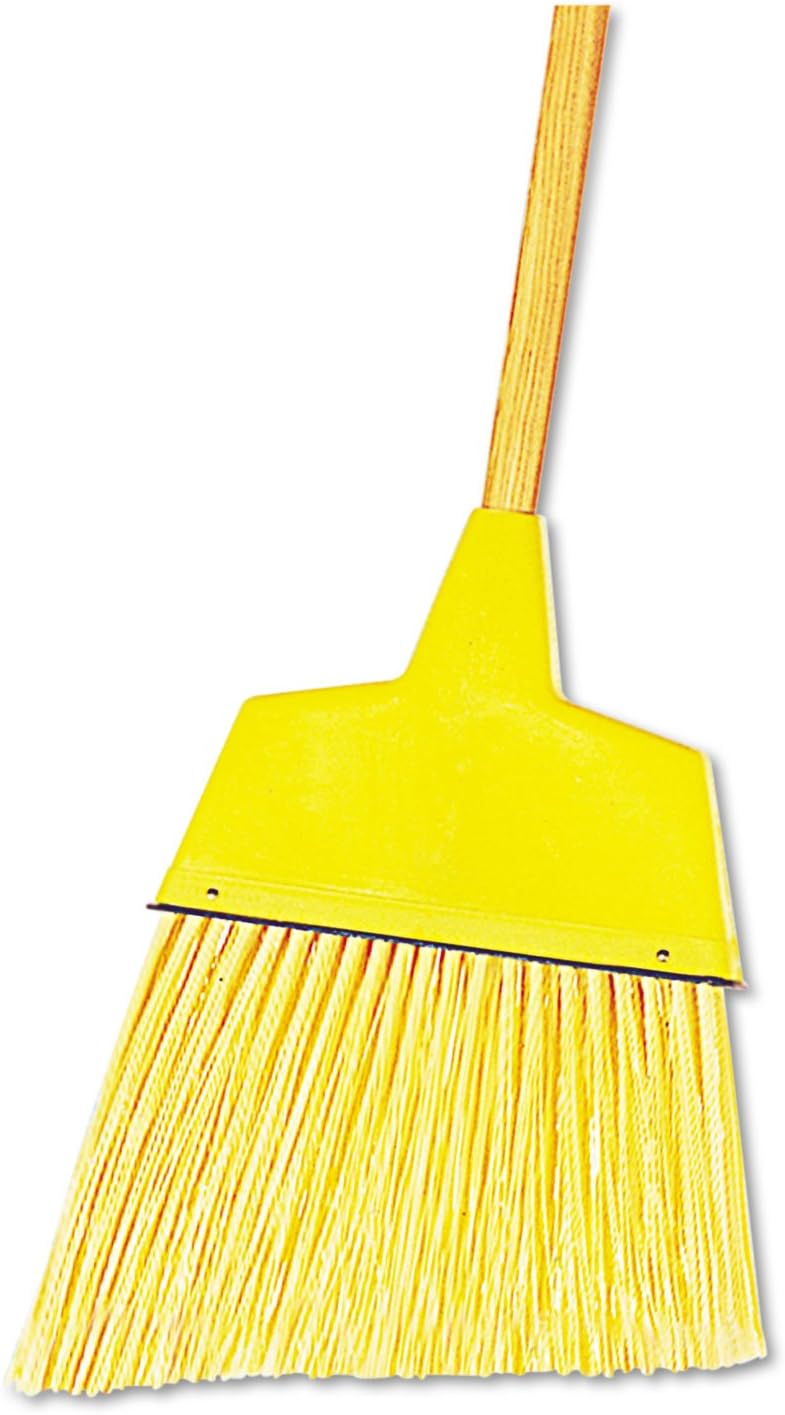 Boardwalk 932ACT Angler Broom, 53 Handle, Yellow, 12/carton