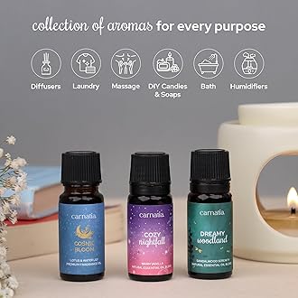 ​Carnatia Laundry Day Fragrance Oil Set – 6 Fresh & Clean Scents for Laundry, Linens & Home | Aromatherapy Oils for Dryer Balls, Diffusers & Room Freshening