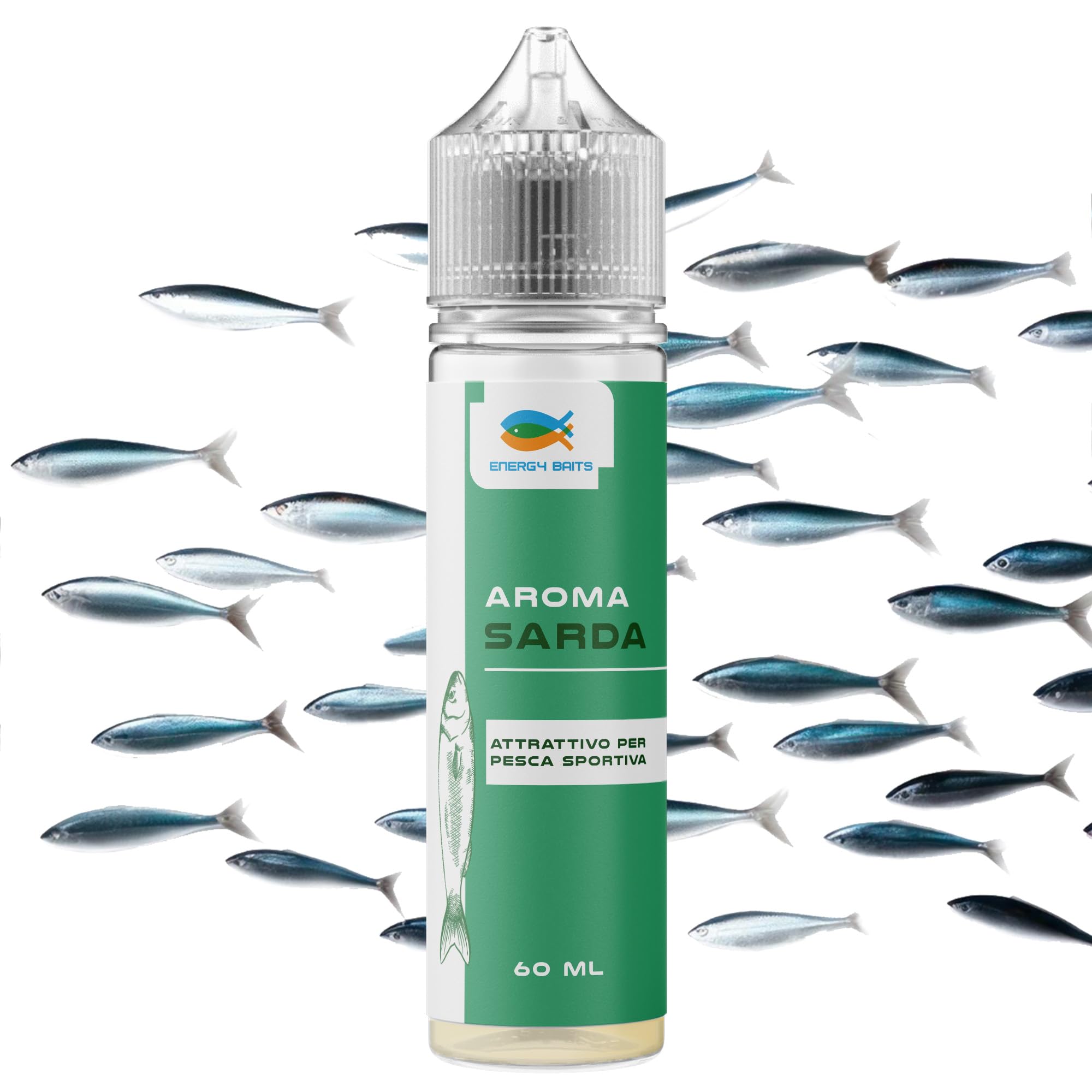 Aroma Sarda per Pesca Sportiva | Attrattivo Liquido da Usare su Pasture, Esche Artificiali e Boiles (utilizzo a Freddo - No Cottura) - Adatto per la Pesca di Lago e Mare