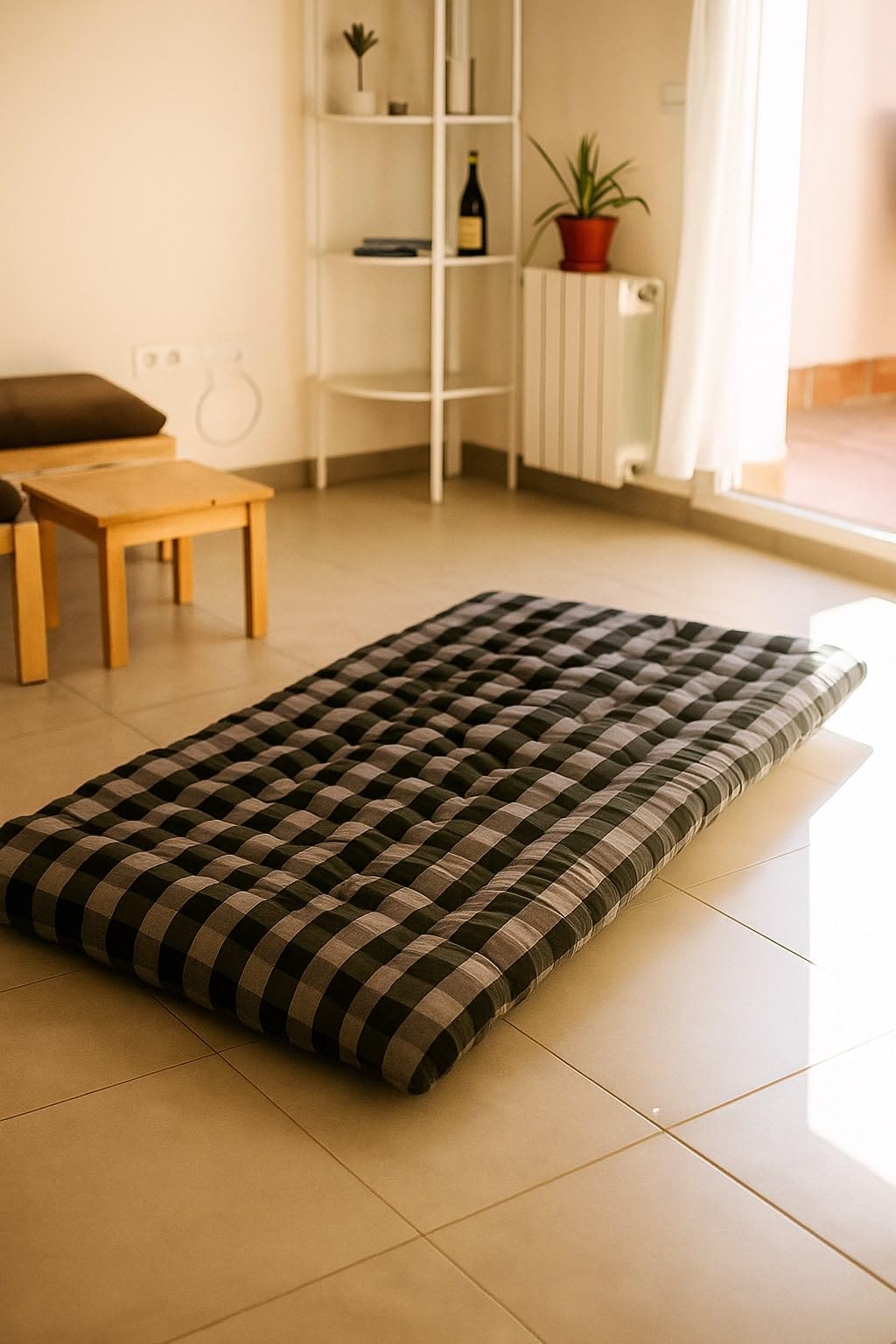 PUM PUM Cotton Single Size Light Weight Foldable Cotton Mattress (72x36 Inch)