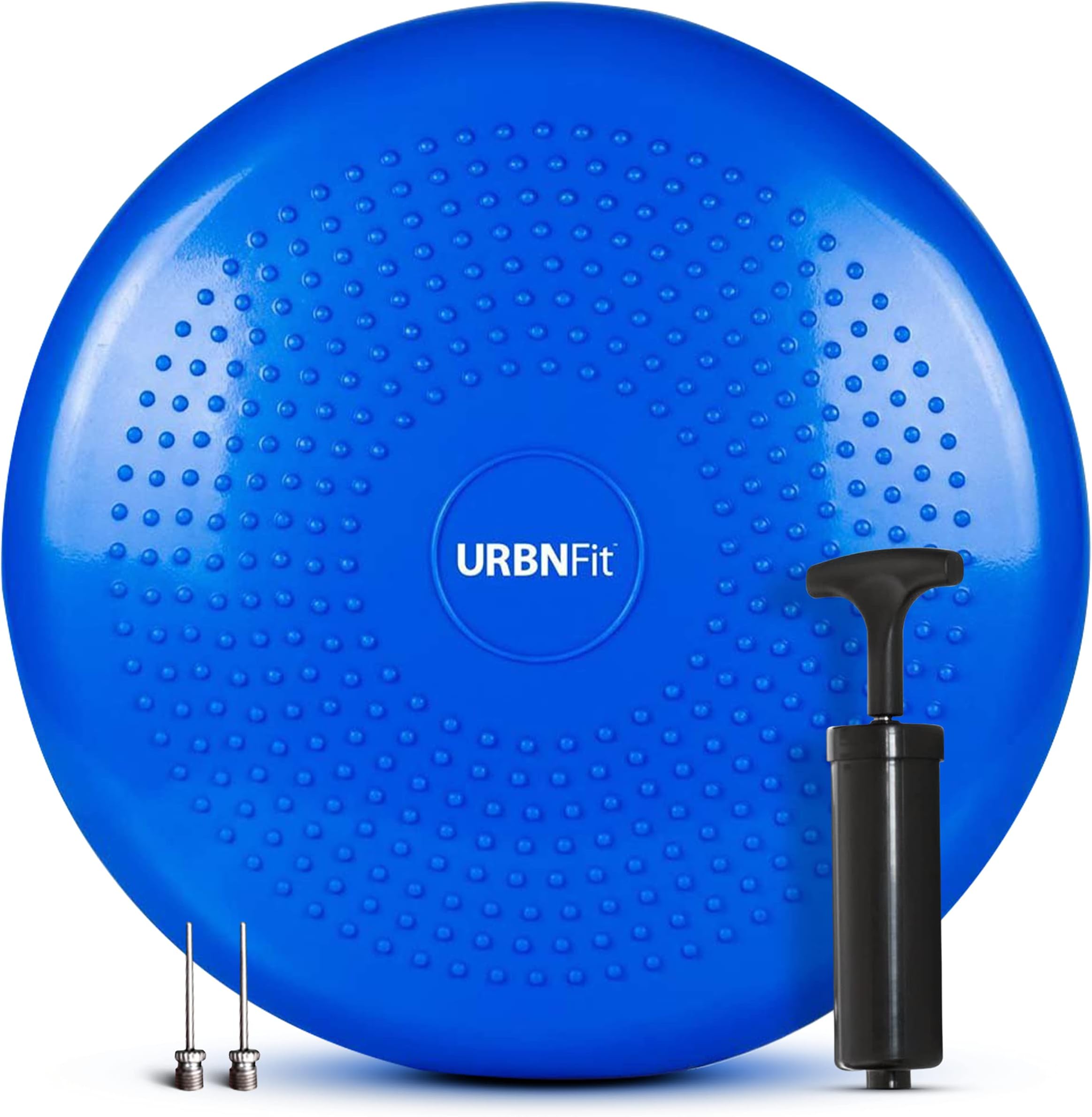 URBNFit Wobble Cushion - Balance Disc for Core Stability, Strengthening, Physical Therapy Exercise, Office Chair or Kids Classroom - Sensory Wiggle Seat Pad w/Air Pump