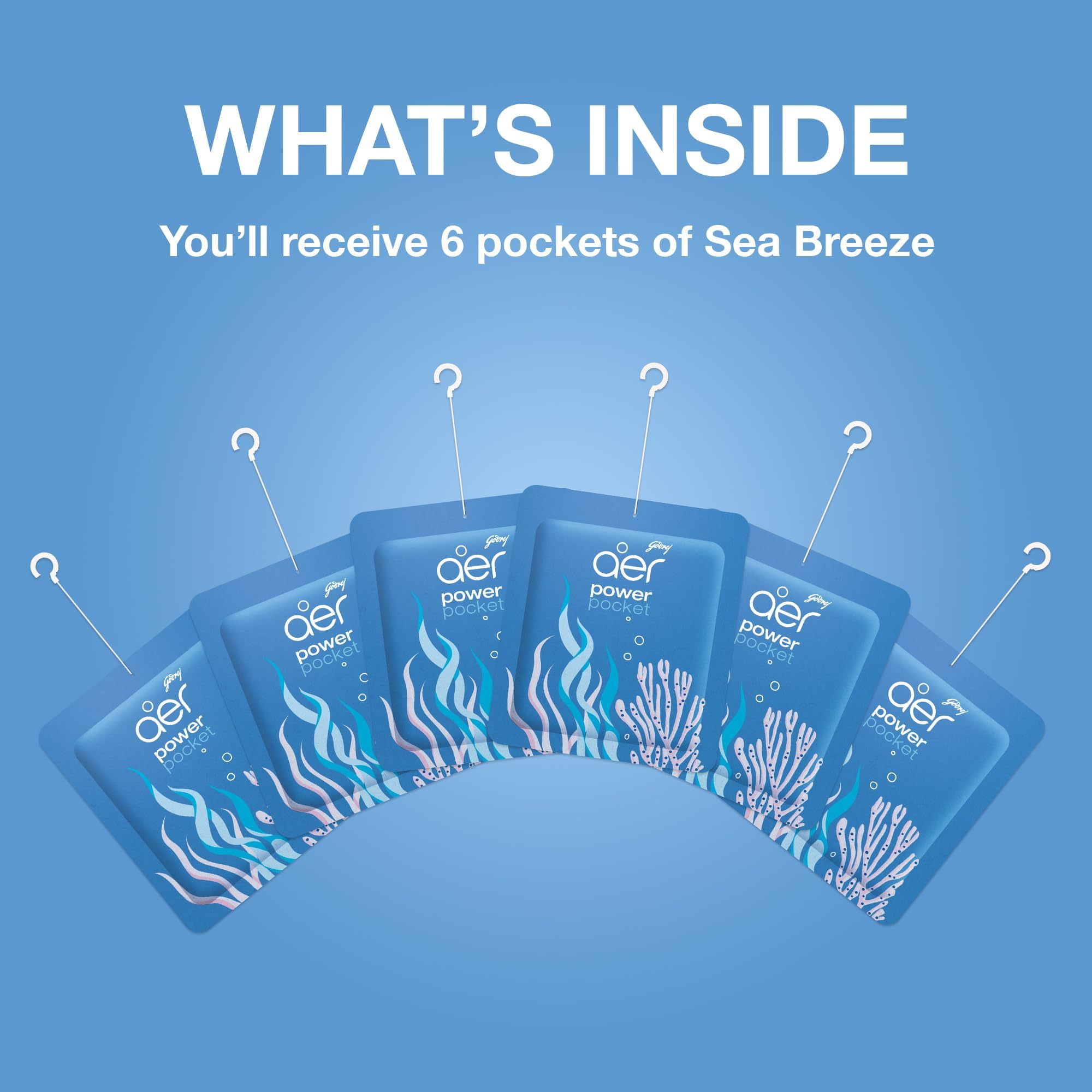 Godrej Aer Power Pocket Bathroom Fragrance Sea Breeze