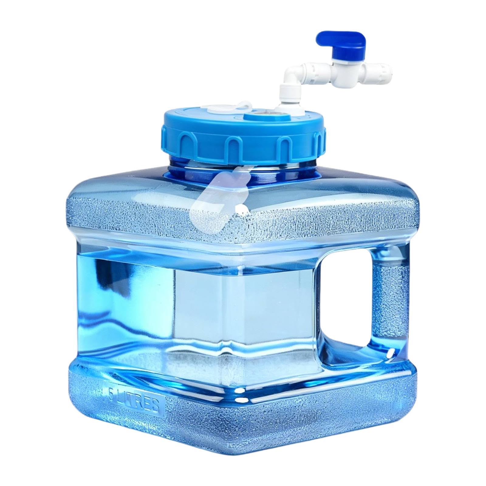 Camping Water Container Portable with Spigot for Fishing Washing Hand Hiking 5L Blue | Water Carriers & Jerrycans | Water Bottles & Hydration | Camping & Hiking | Outdoor Sports-image-4