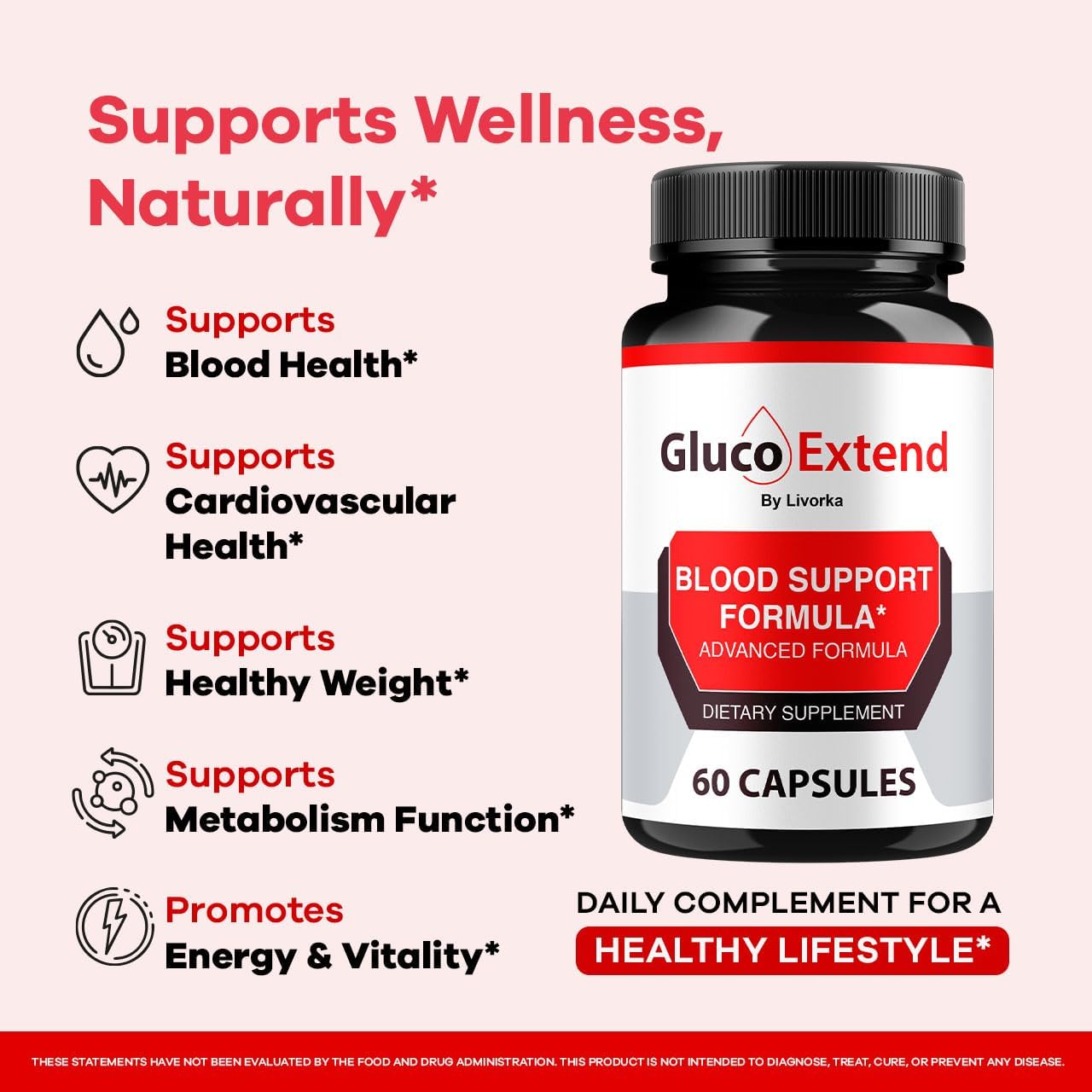 Gluco Extend - Gluco Extend Capsules Supports Healthy Levels All Natural Ingredients, GlucoExtend Pills Maximum Strength, Glucoextend Advanced Supplement Formula, 60 Capsules for 1 Month - Image 3