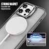 Case for iPhone from Babylon Camera Protected Matte Transparent Color Stand Case with Magsafe Wireless Charging Feature (Lens Gift) (Grey, iPhone 16 Pro Max)