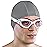 AqtivAqua Swim Goggles Swimming Goggles for Adult Men Women Kids 6-14 Youth Girls Boys Childrens DX-C (Metallic Silver, Silver case, Clear lens)