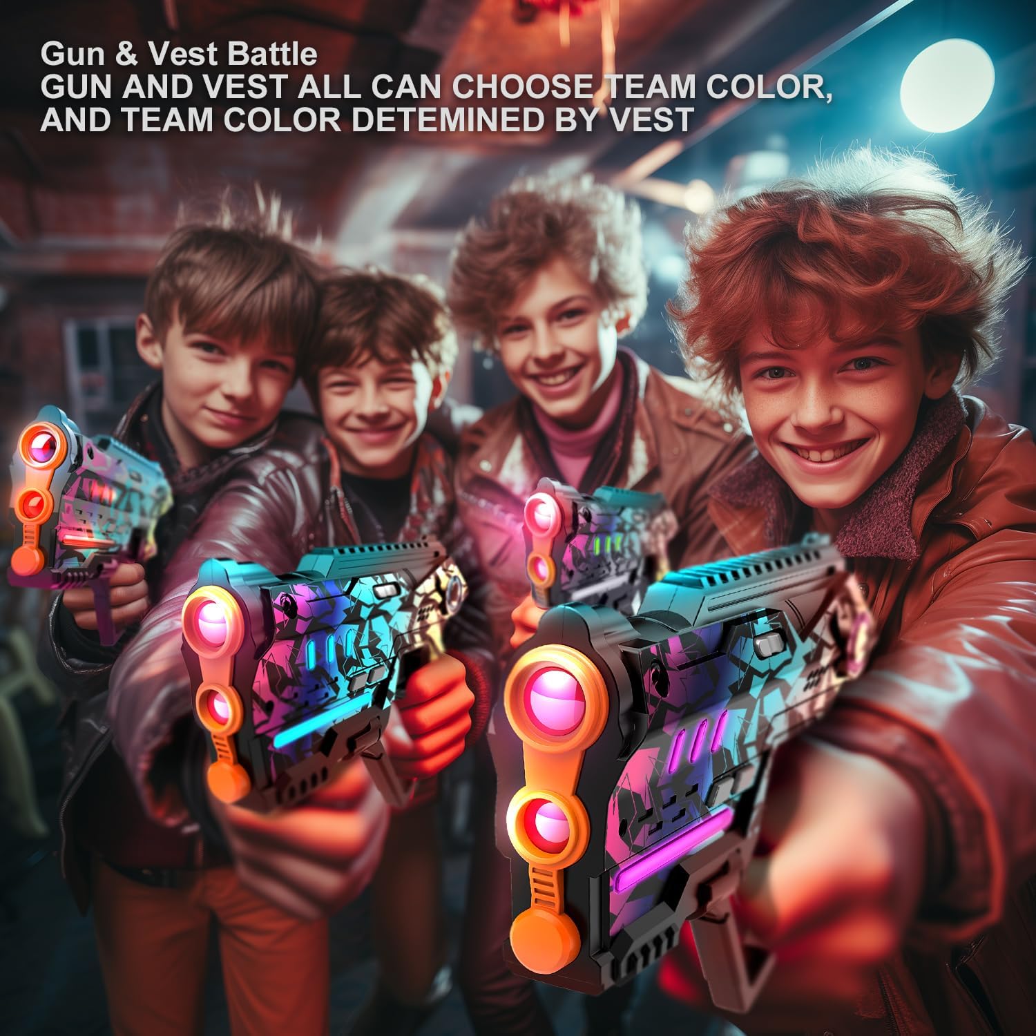 Laser Tag Set of 4, Gifts for Teenage Ages 8 9 10 11 12+Year Old Boy & Girl image 5