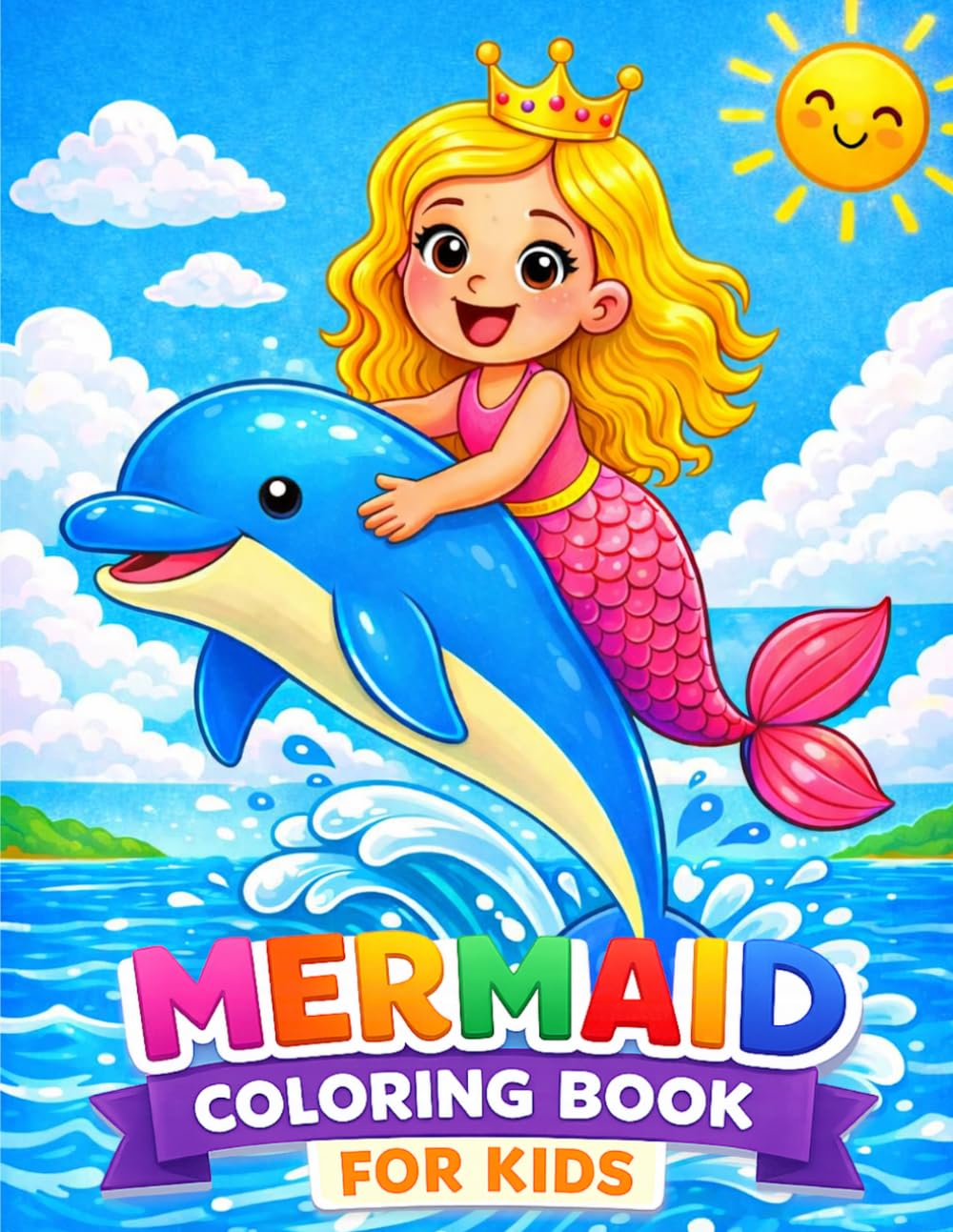 Mermaid Coloring Book for Kids: A Magical Underwater Adventure to Color