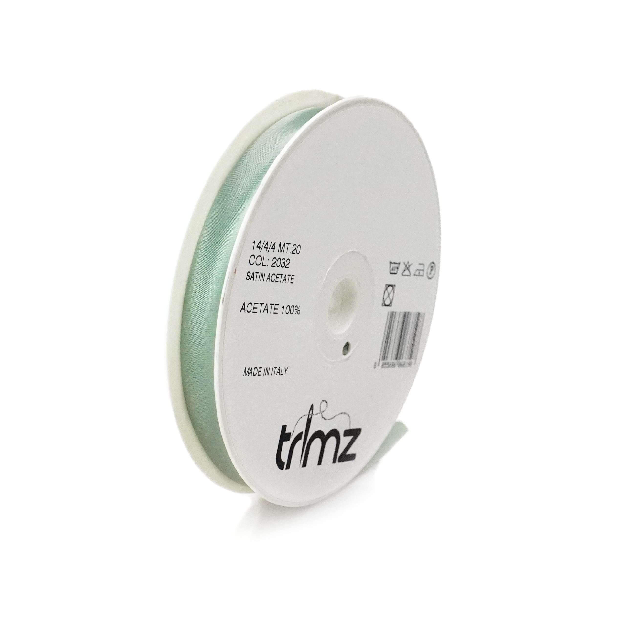 Trimz Schrägband Col2032T – Aus Satin-Acetat, Olivgrün, 14/4/4 Mm – Hochglänzendes Band Für Näharbeiten & Dekoration