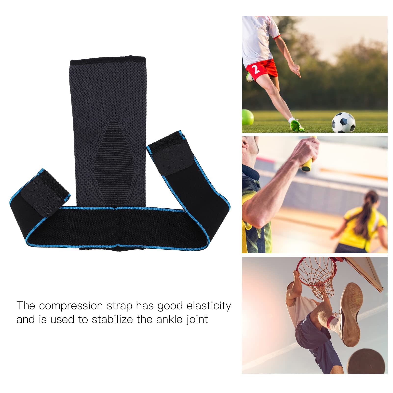 Manche De Compression Pour Cheville Sportive - Soutien Respirant Anti-Dérapant - Homme, Femme, Ado