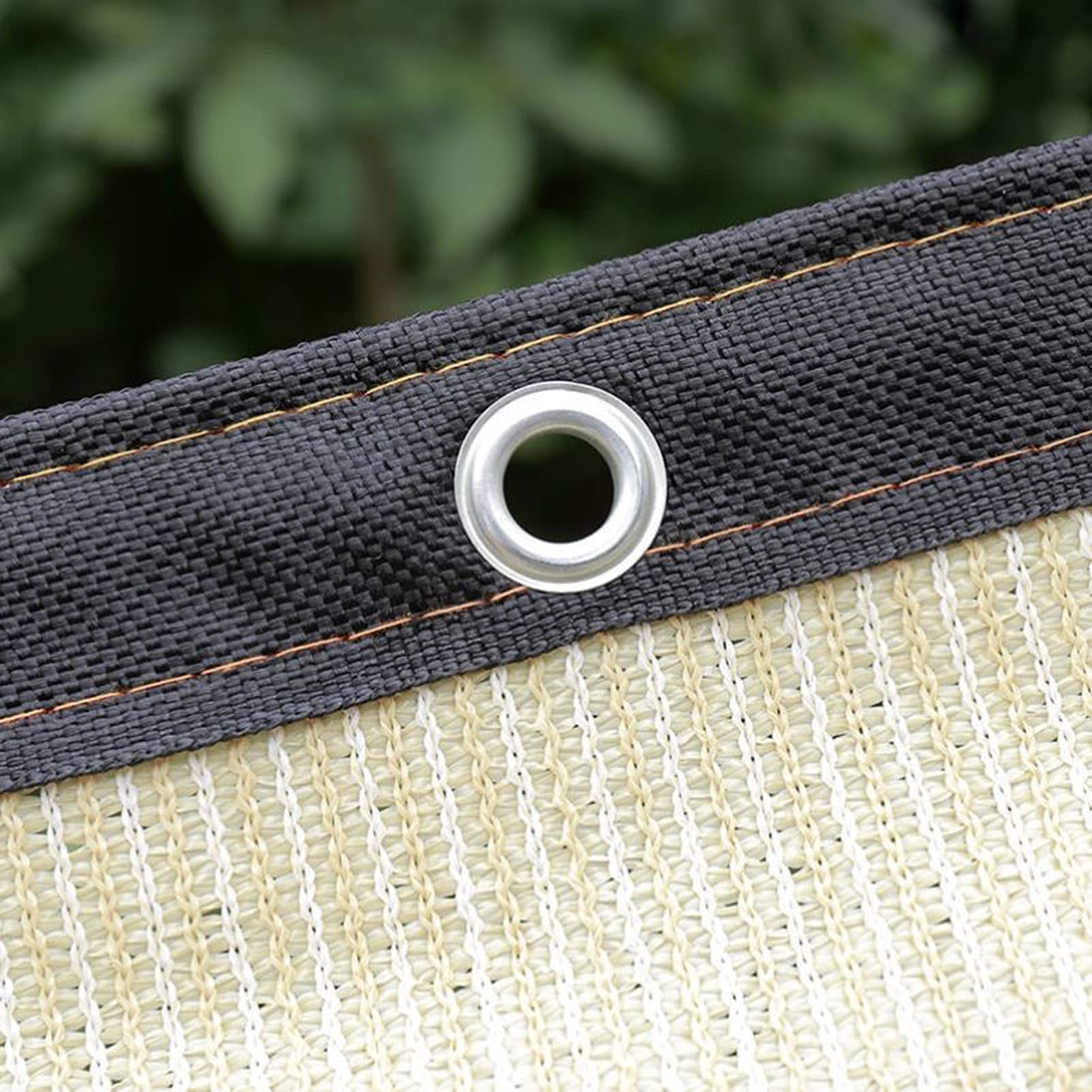 Telone in tessuto 90% con protezione solare, 4 x 4 m, con occhielli bordi nastrati, resistente ai raggi UV, vela ombreggiante per patio, piscina, giardino, uso esterno