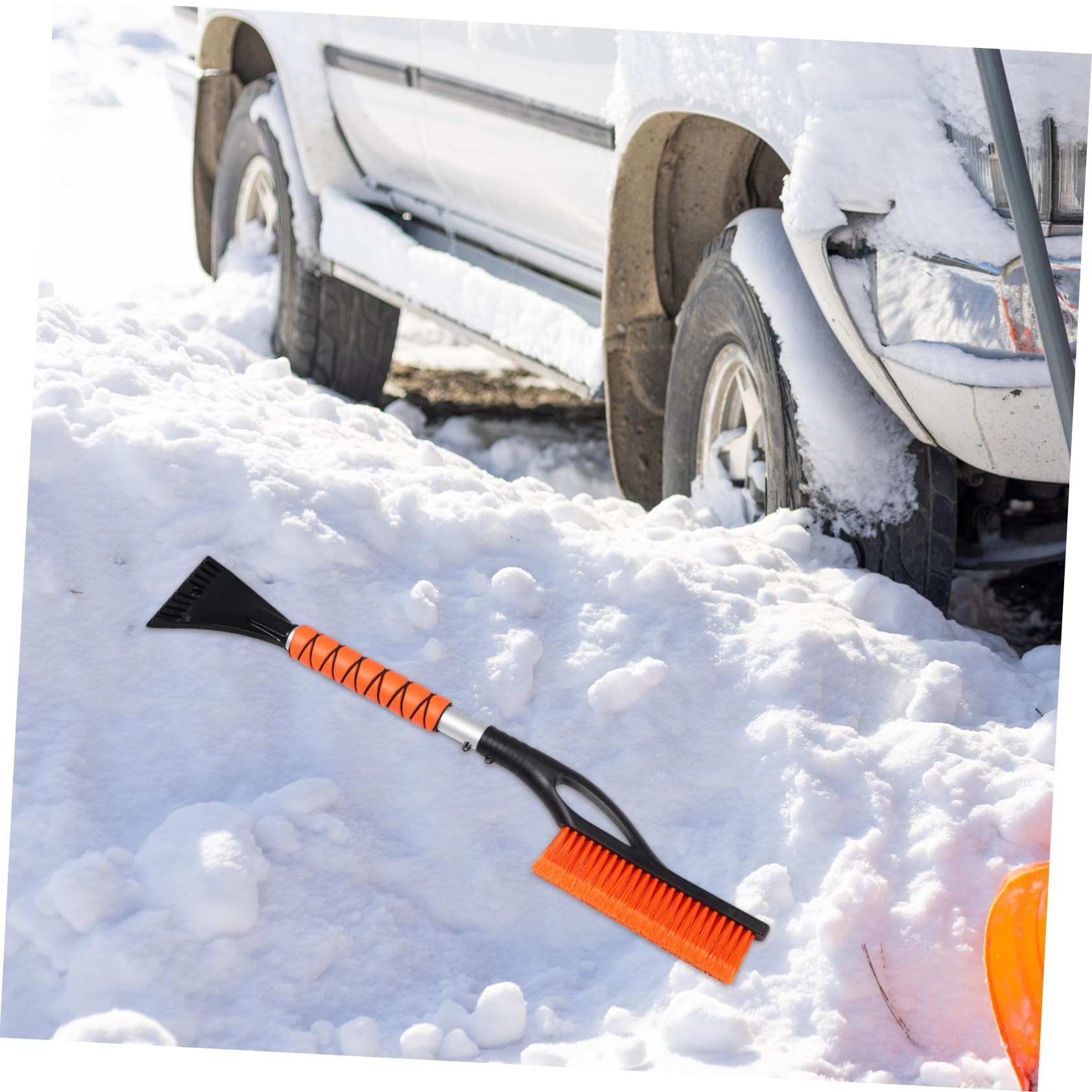 Gatuida Lot de 2 Grattoirs à Givre pour Pare-Brise, Design Extensible en Abs et PP, Portable, pour Déneiger et Enlever Le Givre sur Vitres en Hiver