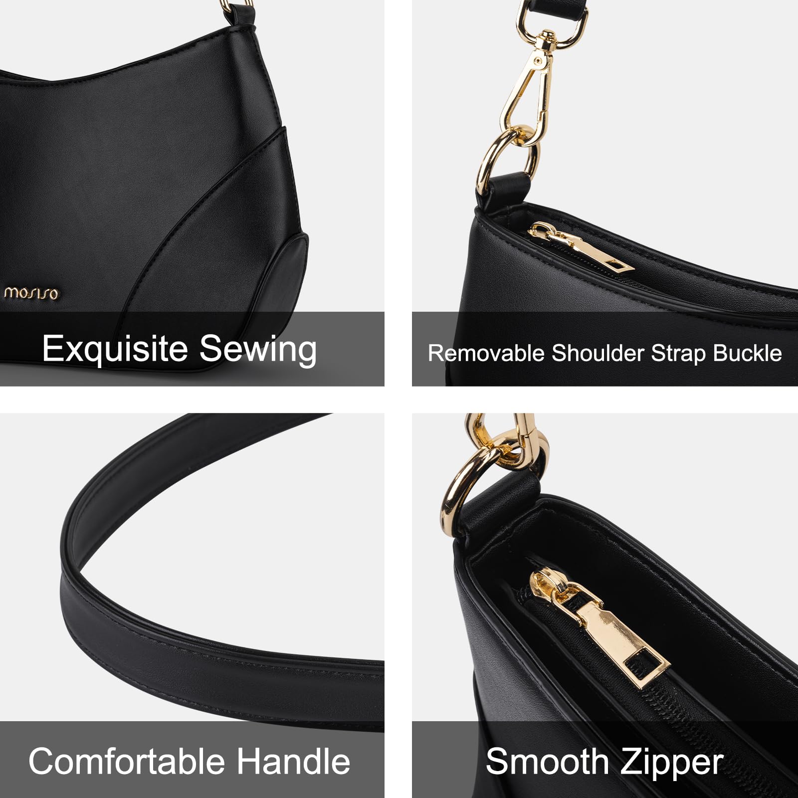 MOSISO Bolso de Hombro para Mujer, Elegantes y Modernos Bolsos