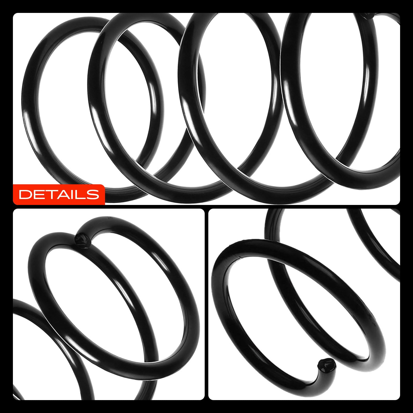 Frankberg 2x Muelles de chasis Muelles de suspensión Compatible con Serie 5 E60 525d 530d 535d 540i 545i 2002-2010 Replace# RA4006,31336761327