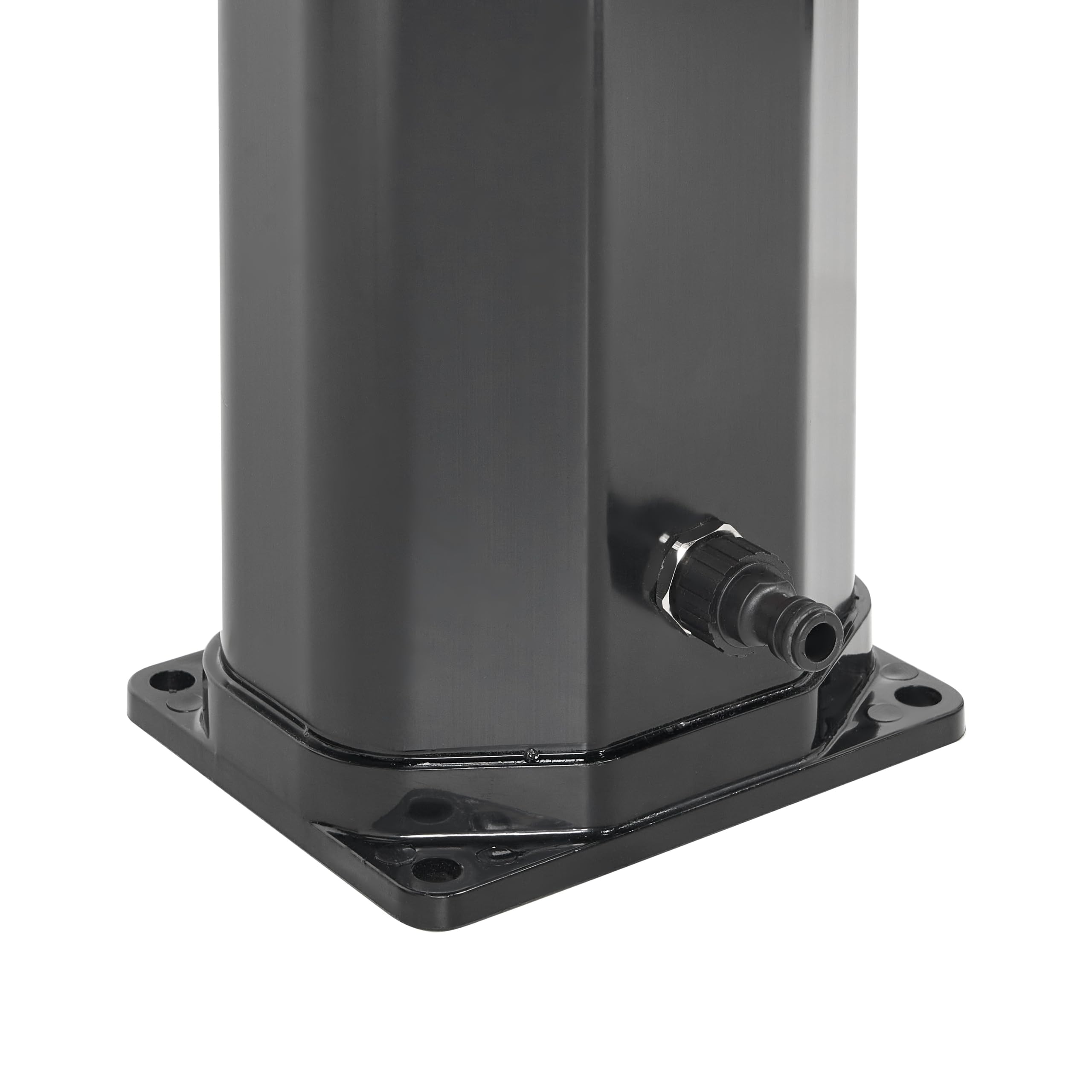 Beliani Ducha Solar Independiente de Exterior PVC con energía Solar Negro Tuxpam