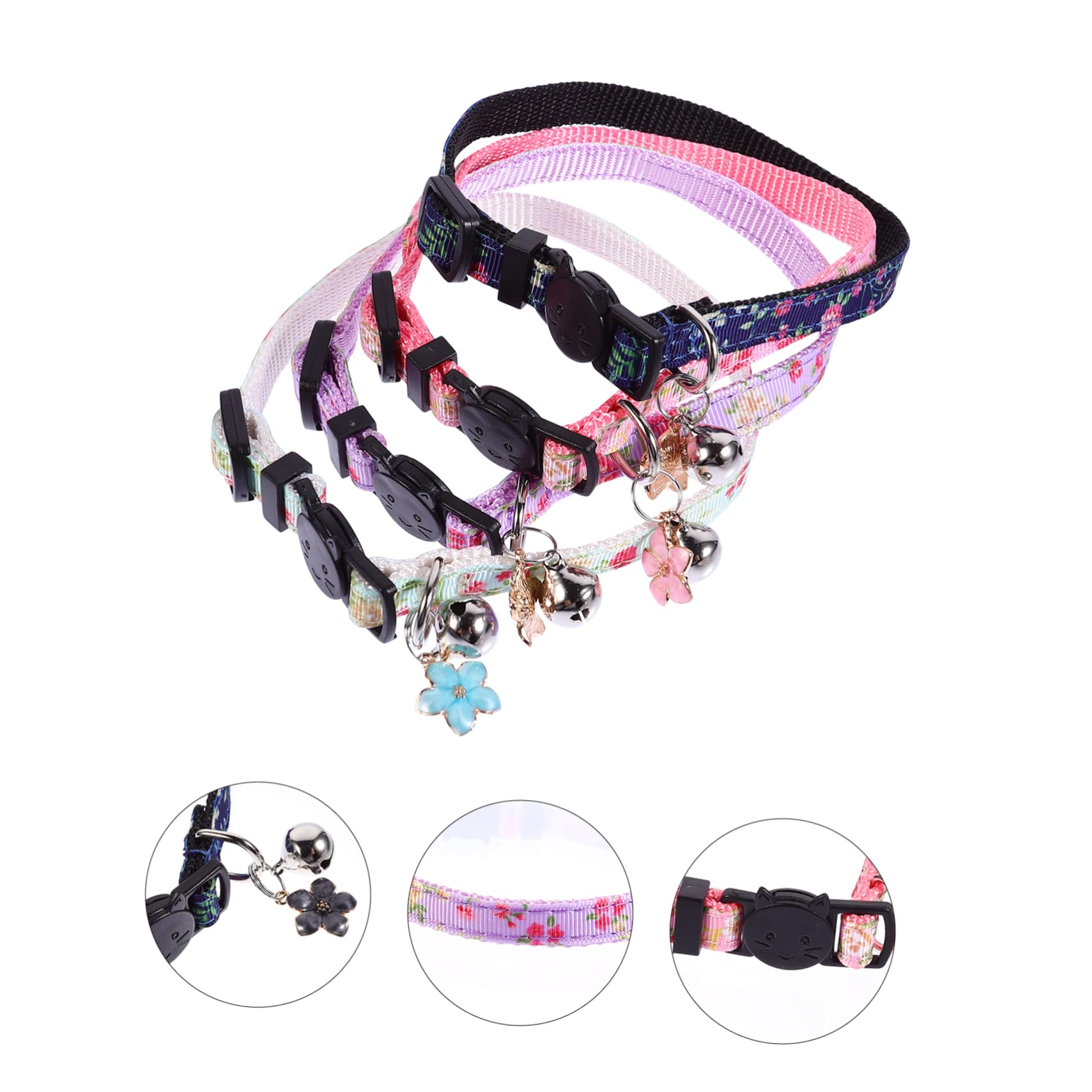Didiseaon 12pezzi Collare Per Gatti Decorato Con Fiori Da Vari Comodo e Sicuro Per Gattini Accessorio Elegante Per Animali Domestici