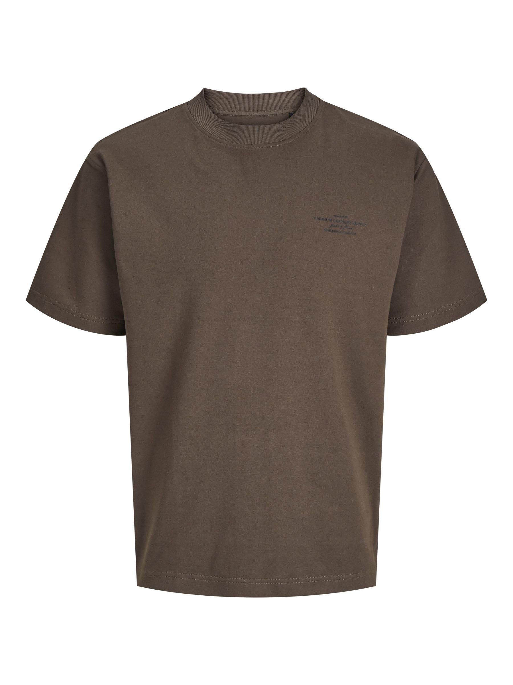 JACK&JONES JPRBLACHAD Branding SS Crew Neck Tee SN, Slate Black, S