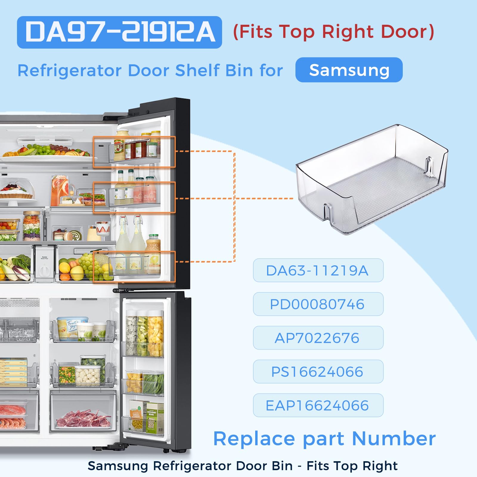 Amazon.com: 13.0 Inch DA97-21912A DA63-11219A Refrigerator Door