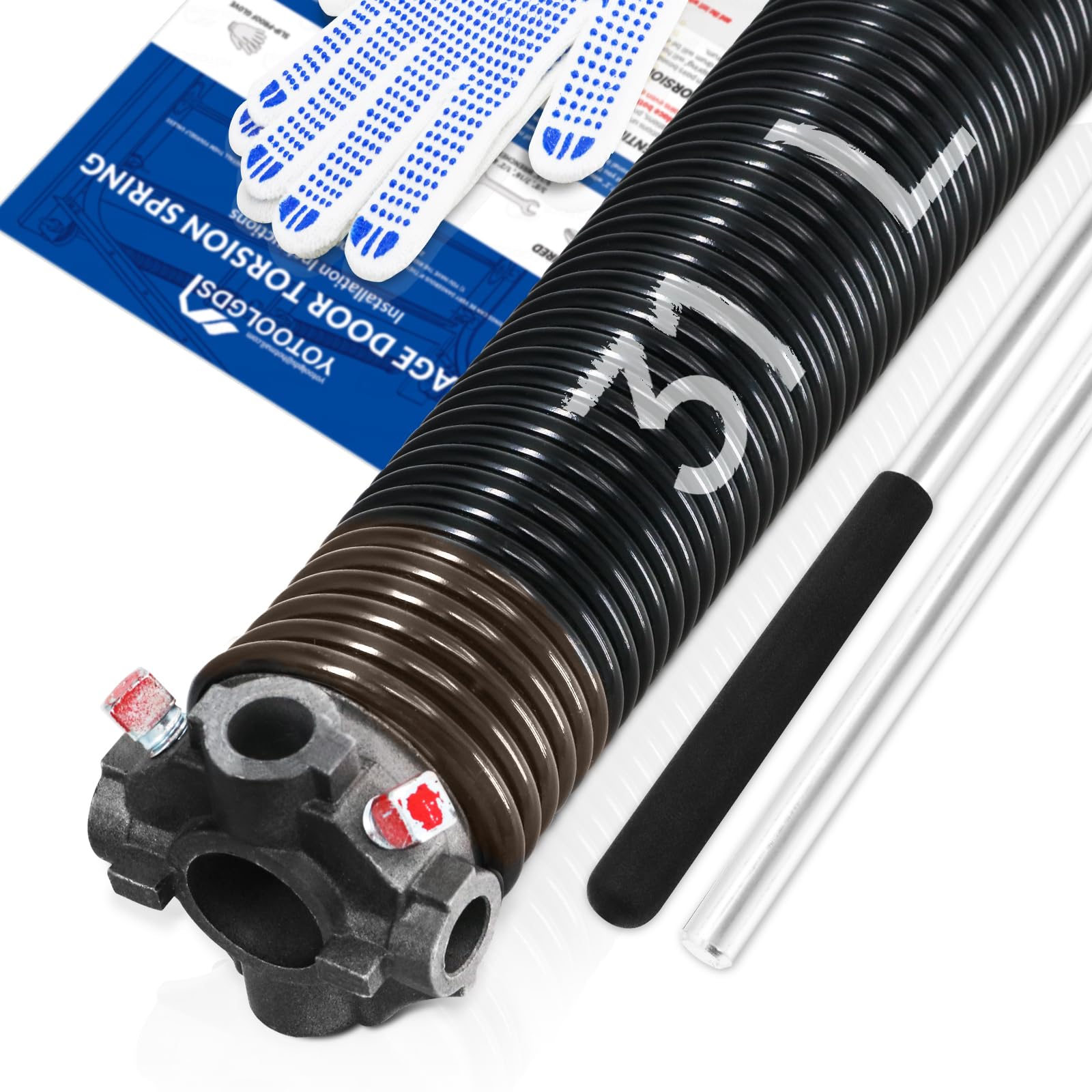 Photo 1 of YoToolGDS Left Hand Garage Door Torsion Spring (0.234x2"x31")