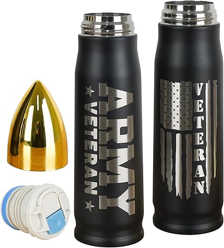 Vaso de 17 onzas con tapa, regalo ideal para el Día del Padre, cumpleaños, Día de los Veteranos, Navidad, perfecto para la fuerza aérea, la armada,