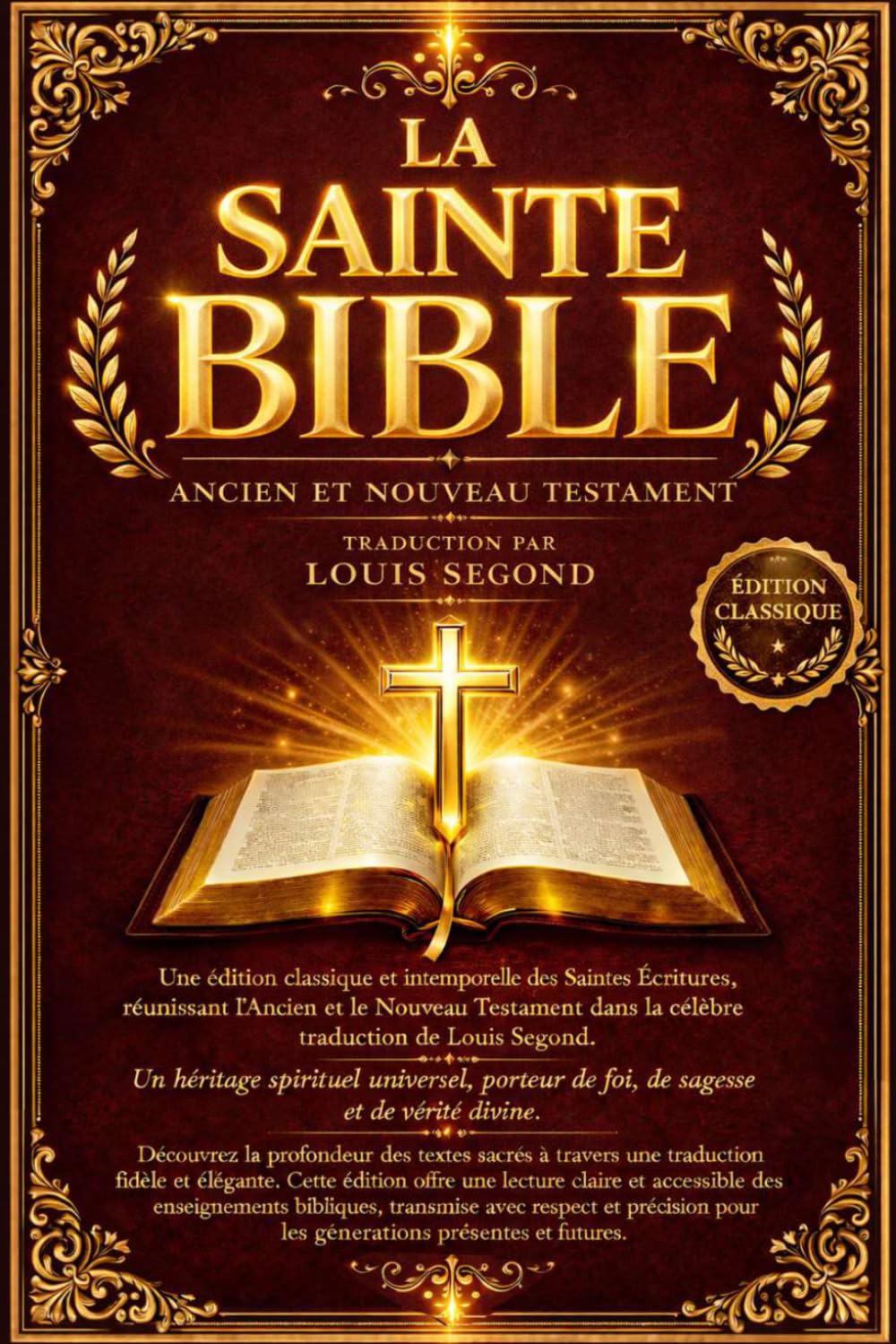 La Bible de Louis Segond dans leur intégralité Complète illustrée Avec Ancien et Nouveau Testament – Bible in French Écritures Sacrées avec Traduction ... Classique et Authentique (Édition 1910) .