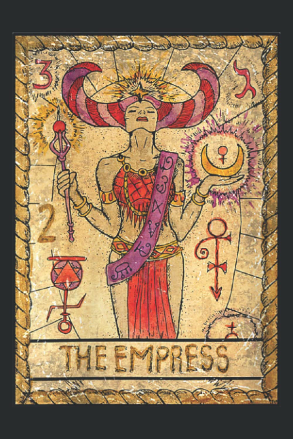 Tarot Empress, Tarot Card, Sexy Pagan Tarot Design Good Art: Lined with 6x9 inches, 100 Pages For Memo Diary Journal, Memo Diary Subject Notebooks Planner for Travelers, Students, Office