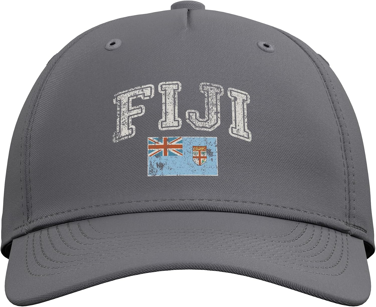 Vintage Retro Faded Fiji Flag Adjustable Baseball Hat