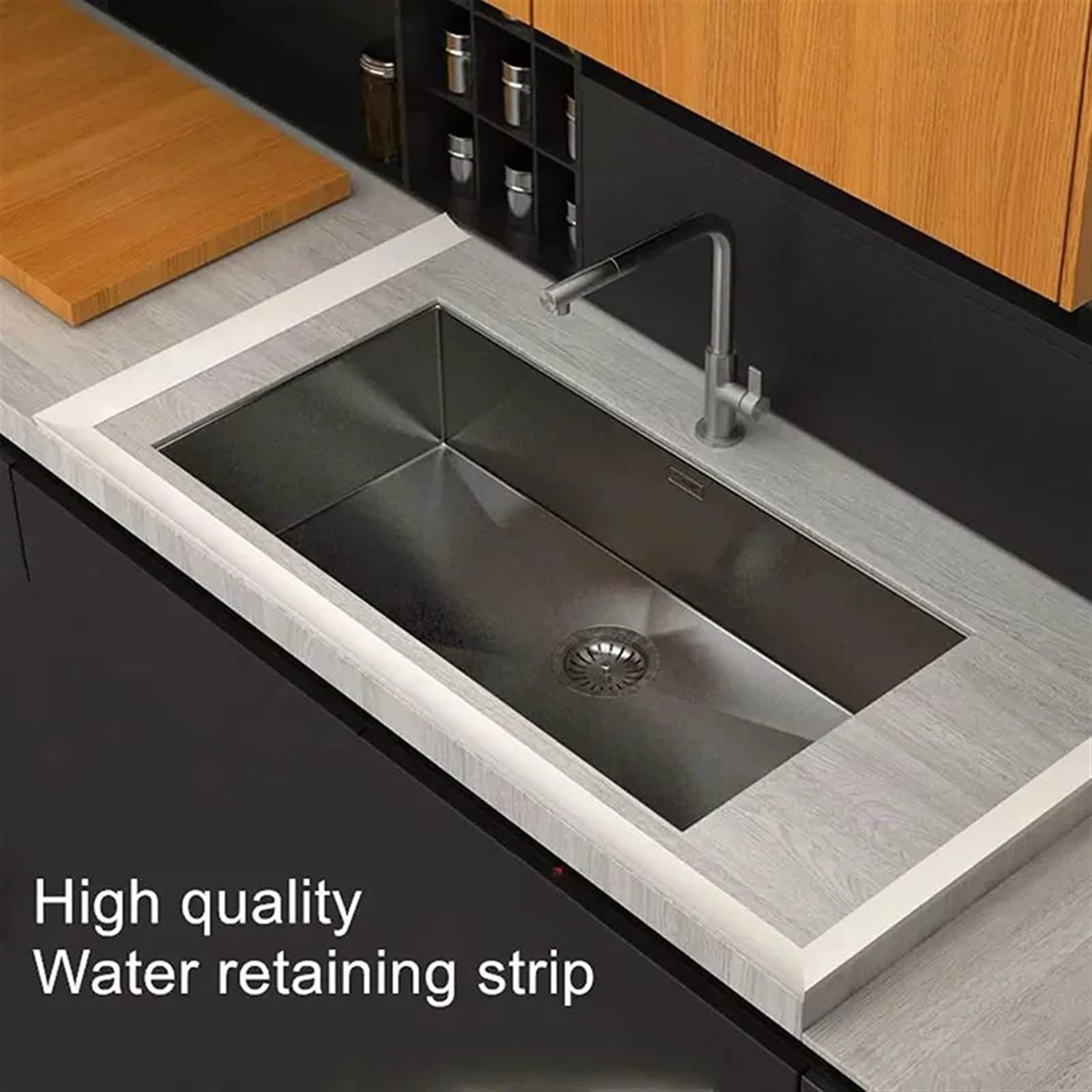 Striscia di chiusura dell'acqua, striscia sigillante in silicone per piatto doccia, barriera pieghevole 3M per pavimento per bagno e cucina, prevenzione delle inondazioni