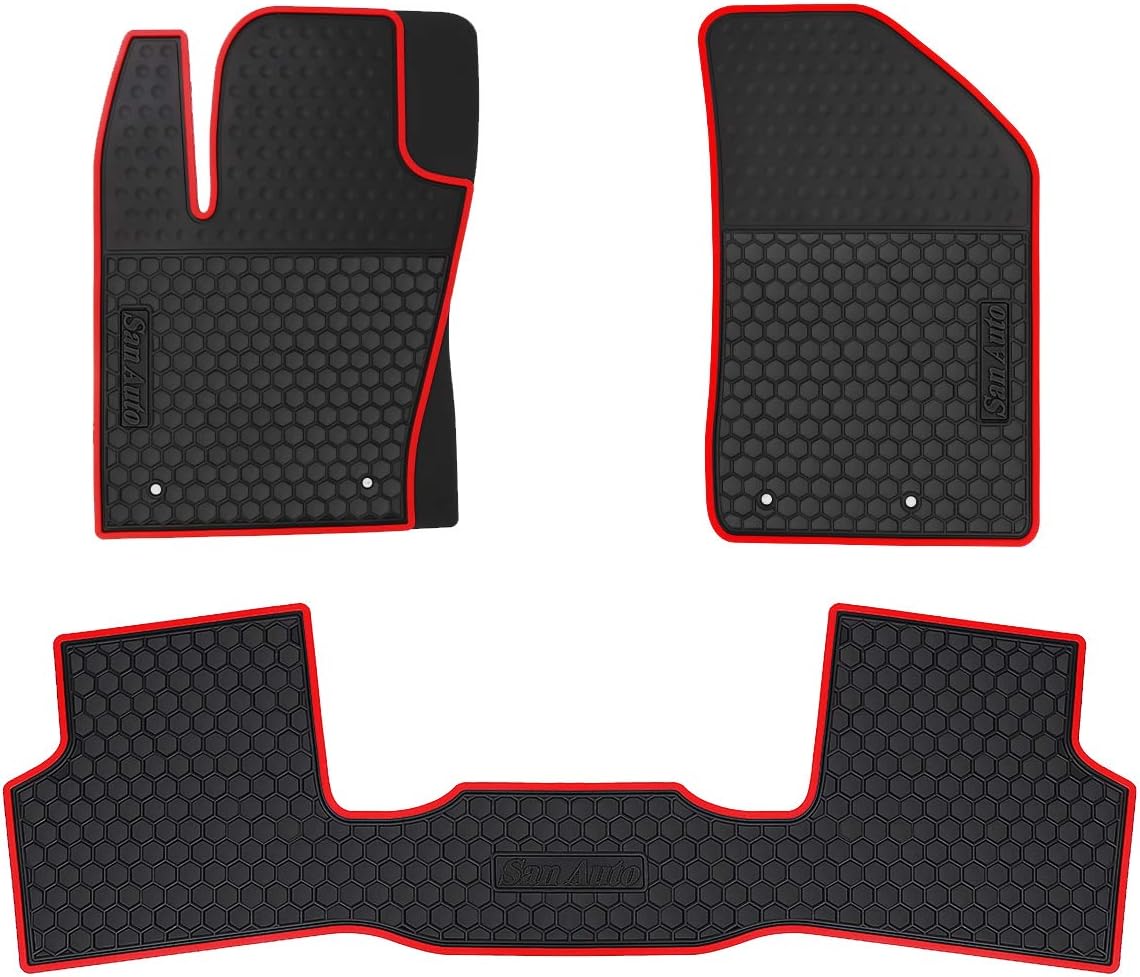 Car Floor Mats for Jeep Renegade 2015-2025 2026 Custom Fit Full Black Rubber Car Floor Liners Set All Weather Protection Heavy Duty Odorless