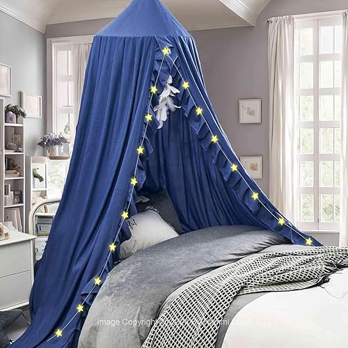 Miniatura 1 de Hommi Lovvi Toldo de cama para niños toldo de ensueño para dormitorio de niñas decoración colgante de techo suave toldo de princesa rincón de
