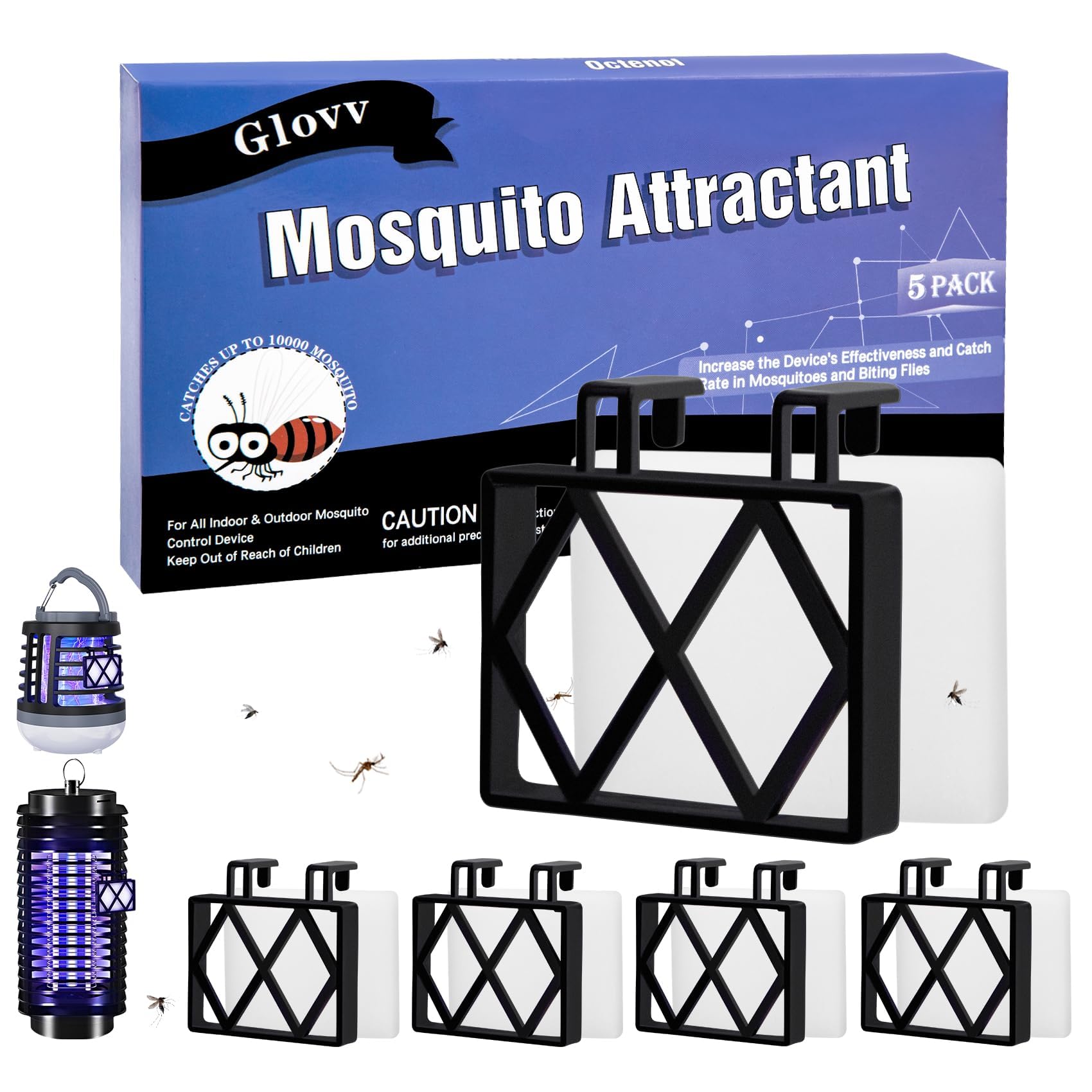 5 Lures Mosquito Attractant Bait Refill Cartridge for Bug Zappers