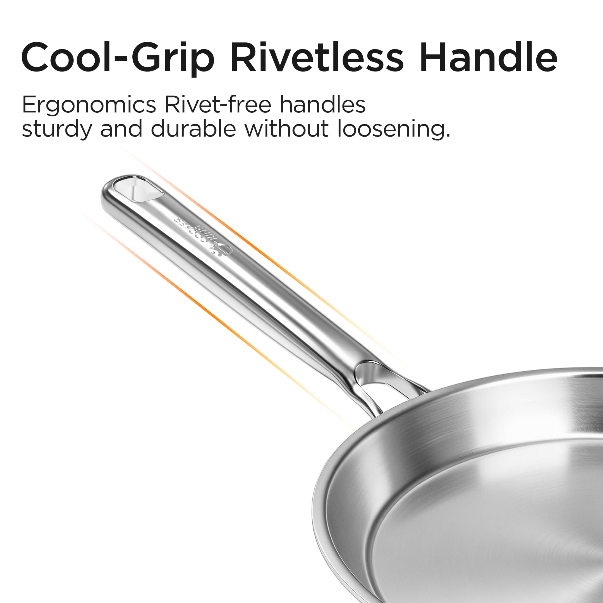 Cooker King 11" Stainless Steel Crepe Pan -5