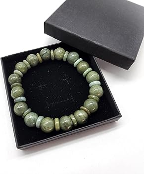 Amazon | [deaizaka.biz] 翡翠 ブレスレット ミャンマー 本ヒスイ