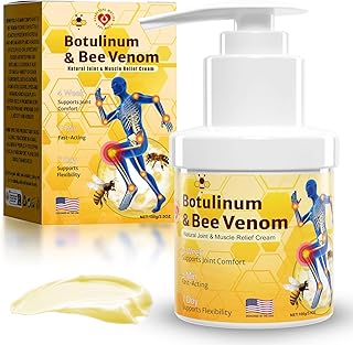 3.5 oz Premium 2025 Botulinum Toxin & Bee Venom Joint Relief Gel with Pump