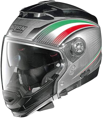 CASCO JET SCOMPONIBILE NOLAN N44 EVO ITALY ALLUMINIO N-COM 15 TAGLIA XS :  Amazon.it: Auto e Moto