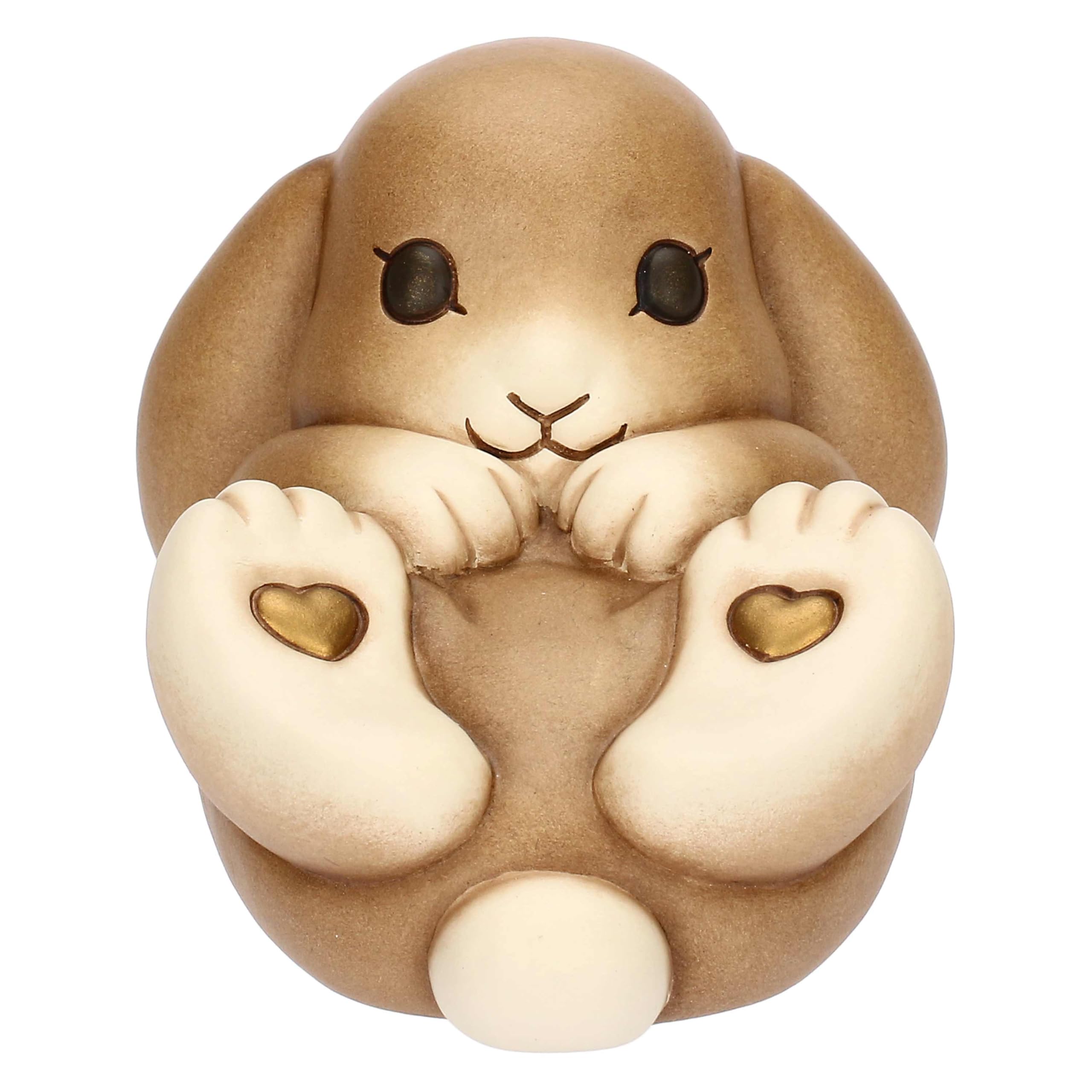 Thun Coniglietto Roger Medio, Ceramica, Collezione Giardino di Primavera, 12,2 x 8,4 x 8,5 cm