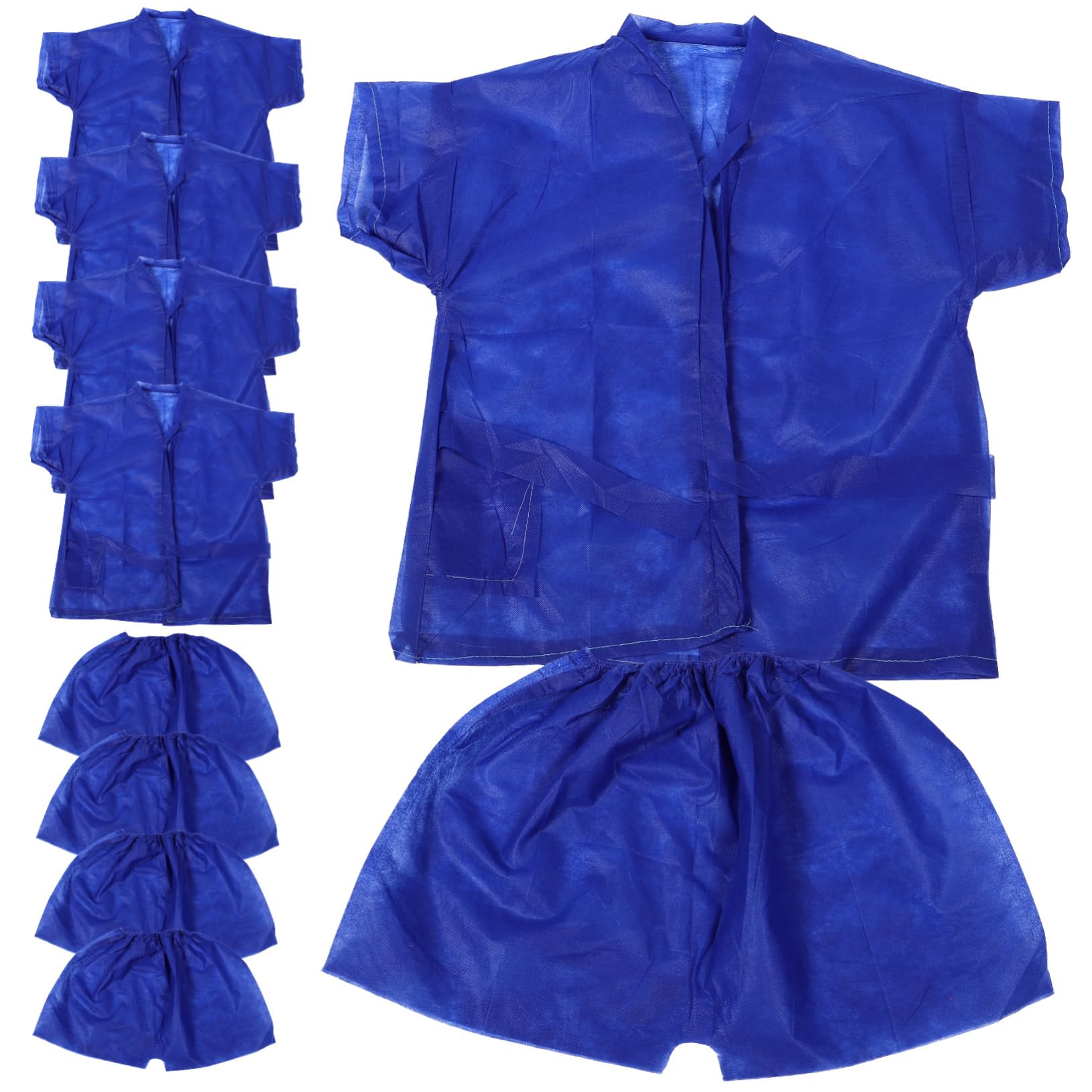 ifundom Schweißanzug Für Herren Saunaanzug Für Damen Männer Taille Spa-wrap Aus Vliesstoff Saunaanzüge Gewichtsverlust Im Saunaanzug Blau Polyester (polyester)